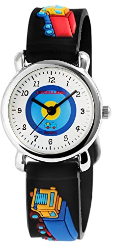 Excellanc Kinderarmbanduhr Analog Lernuhr Jungen Mädchen | Armbanduhr Kinder ab 4 Jahre – Lernuhr | Kinderuhr Analog Jungen 6 8 10 Jahre – bunt wasserdicht Schulkind Geschenk