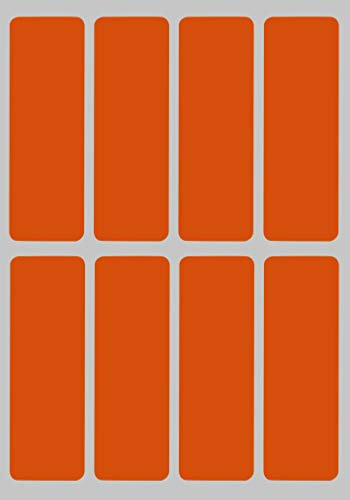 Royal Green Rechteckiger Aufkleber, farbcodiert, Schreiben auf Etiketten zum Organisieren, Umziehen und Versand, 7,6 x 2,5 cm, beschriftbare Etiketten für Zuhause, Büro und Schule, 400 Stück (Orange)
