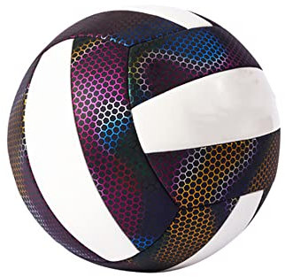 Offizielles Volleyball, Größe 5, leuchtet im Dunkeln, Volleyball, leuchtend, reflektierend, weich, wasserdicht, für drinnen und draußen, Volleyball für Strand, Spiel, Fitnessstudio, Pool (leuchtend)