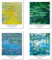 Kunstdruck Ungerahmt Bilder Set von 4, Poster Größe: 28x35 cm Premium Blumen Kunstpapier Wanddeko Vintage Geschenk Hochauflösend Pflanzen Botanische Passenden Jugendzimmer Deko Claude Monet Posters