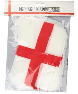 Gem Imports LTD ENG2744 England Flag Bunting | White/Red | 1set Accessory