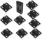 10 Scharniere 60x60mm aus Zink Metall zum aufschrauben - für Türen Klappen Deckel ideal zur Verwendung mit T V Slot Profilen! | 3 Größen zur Auswahl……
