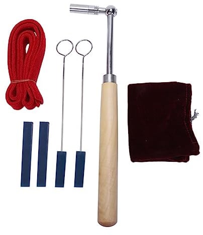 Professioneller Trolley Jujube Piano Tuner Tuner Mute Kit Tool Box Piano Tuning Rod Tool Kit