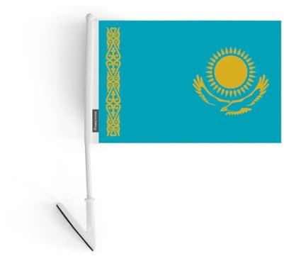 Drapeau adhésif Kazakhstan en Polyester 10 pièces