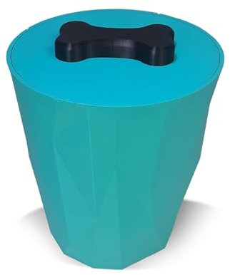 CrocketBox - Contenitore crocchette per cani e gatti, prodotto in Francia, ermetico, antiodore, APIE (turchese)