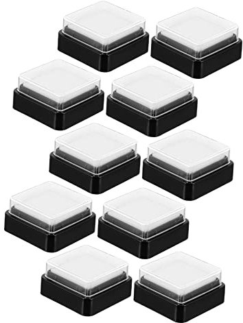 GRADENEVE 10stücke Leere Stempelkissen Blanko-handtinte Ohne Farbe Für Bastelprojekte Malstempelkissen Abwaschbar