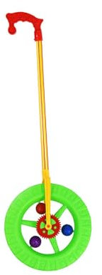 harayaa Schieberad-Spielzeug, Vorschulisches Lernen, pädagogisches tragbares Schiebe- und Ziehspielzeug, frühe Entwicklung für Kinder, Geburtstagsgeschenk(Zufällige Farben)