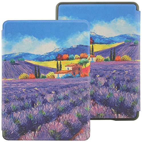 enoxboo Étui pour Kindle Paperwhite et Kindle Colorsoft Signature Edition 2024 - Coque Fine et Légère en PU avec Fonction Veille/Réveil Automatique, 7 Pouces