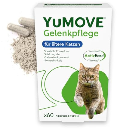 Yumove Condroprotector Gatos Sénior +8, 60 Cápsulas ActivEase Movilidad