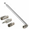 FM Radio Antenna DAB Radio Aerial Antenna 75 Ohm Telescopic F Type Male Plug Connector with Adapter Indoor Unbal FM Aerial for HIFI AV Receiver Mini System Table Top Radio Home Cinema System