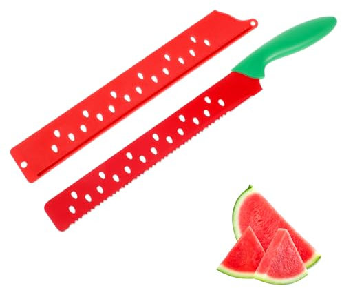 GALPADA Cutter di anguria di grandi dimensioni extra Cantalupo intagliare Taglierine taglia anguria coltello per tagliare l'anguria taglia frutta di anguria Acciaio inossidabile