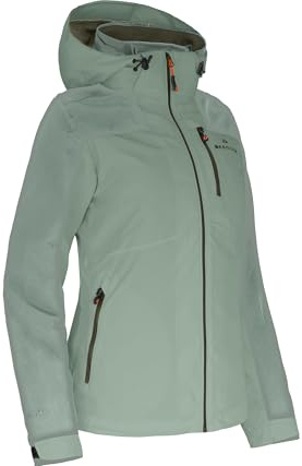 Bergson KURRIKA | Damen Regenjacke - Funktionelle Damen Outdoorjacke mit Supra-Tex 20.000 Membran, Normal-/Kurz-/Langgrößen, 100% wasserdicht (20.000 mm Wassersäule) & Winddicht, verschweißte Nähte,