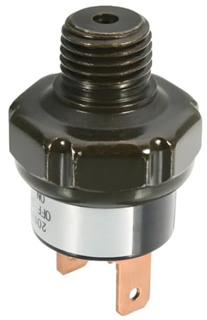 LKRXW Interrupteur de Pression Compresseurs d'air 110-140 Psi Pressostat | Compresseur Air 1/4 NPT Pressostats de Commande Valve Automatique DC 12V 24V AC 110V 220V