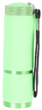 Operitacx LED UV Taschenlampe 9-led Grün Kleiner UV Lampe Geldprüfer Gel Nageltrockner Tragbare Jade Testlampe für Maniküre und Geldidentifikation