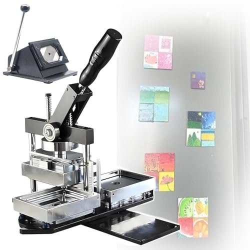MRKU Fotomagnet-Herstellungsmaschine mit 100 Materialteilen, DIY-Kühlschrankaufkleber-Drucker mit Papierschneider