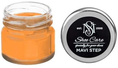 Crème de Cirage Premium - NCS S 0570-Y40R Orange Vif - Soin Nourrissant & Rénovateur de Couleur pour Cuir Lisse par MAVI STEP - 0.85 fl oz / 25 ml