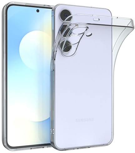 EAZY CASE - Handyhülle Silikon kompatibel mit Galaxy S25 FE Hülle Fallschutz leichtes Cover schlankes Silicone Case in Transparent