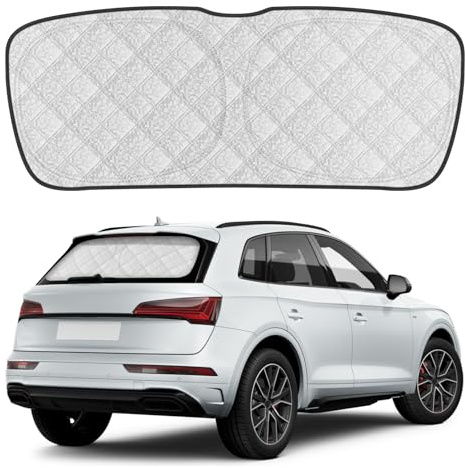 Parasol para Ventana Trasera del automóvil Reemplazo para Audi Q5 FY 2016-2025, Parasol para Ventana Trasera, Parasol Plegable Protección UV para Automóvil Privacidad Reflectante