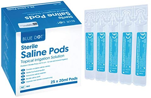 Blue Dot Eye Wash Pods, Pack of 25