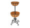 Oypla 2 Tier Metal Garden Flower Fountain Plant Display Stand with Coco Liners