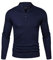 Sykooria Jersey Hombre Invierno Cuello Alto Suéter de Punto Hombre Manga Larga Pullover con Cremallera Ajustado y Elegante
