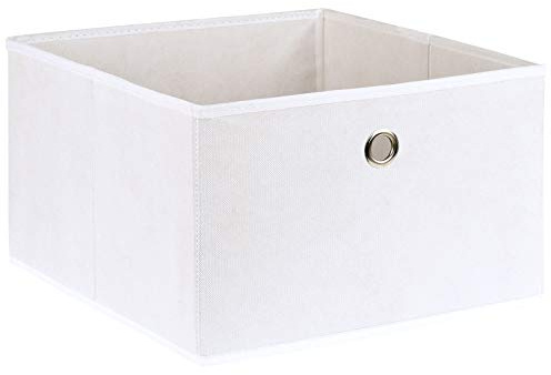 Hartleys Rectangular Fabric Storage Box with Metal Ring Handle