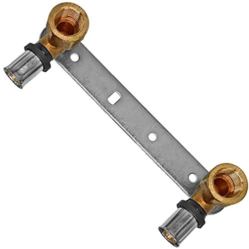 20 mm QUALITÄTS PRESSFITTING TH Kontur > Wandwinkel montiert auf Montageplatt (Stichmaß 153 mm) Für Mehrschichtverbundrohr 20,0 mm x 2,0 mm | 1/2 Zoll Innengewinde