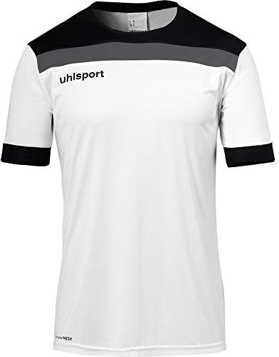 uhlsport Kinder Trikot Offense 23 Trikot, Weiß/Schwarz/Anthra, 164, 100380402