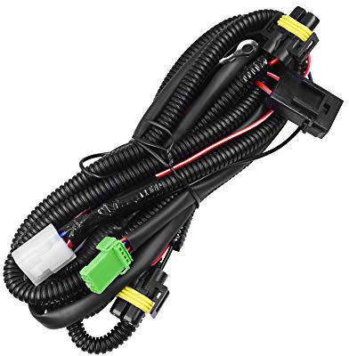 HUIQIAODS Nebelscheinwerfer Kabelbaum Schalter Relais Kit Ein/Aus 12V 40A Wasserdichte Sicherung