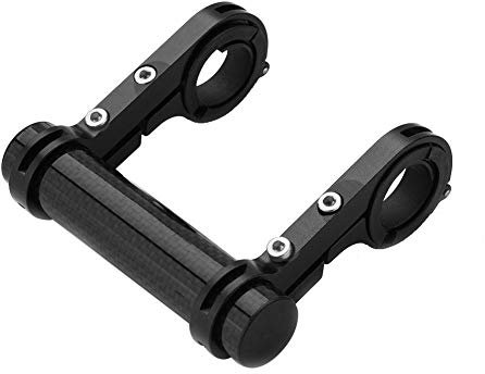 Outbit Fahrrad Lenker Verlängerung Halterung, Extender Mount, 10 cm langlebiger Fahrradlenker Extender Mount Holder Doppelhalterung für Fahrradlicht