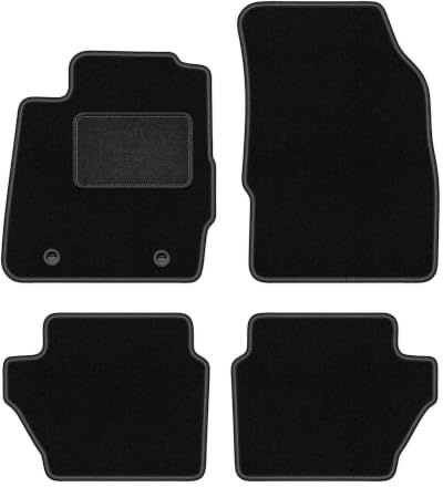 Wielganizator Automatte – Passend für Ford Fiesta MK7 Schrägheck 2008-2011 – Velours – Autozubehör - Auto Fußmatten – Fußmatte Auto – 4-teilig - schwarz