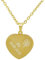 Hanessa Personalisierte Kette mit Gravur Edelstahl 50 cm mit Anhänger Herz in gold - Personalisierte Halskette für Frauen - Personalisierter Schmuck Damen Kettenanhänger