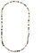 ELEDORO Edelstein Perlenkette Collier endlos geknotet 8mm 80cm lang Botswana Achat