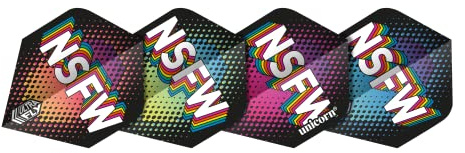 Unicorn Ultrafly Slang Dart-Flights, NSFW 3D-Design, Standard-Plus-Form, Ultra-strapazierfähiges 100-Mikron-Polyester-PET
