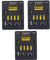 ZYGY 3PCS 3.7V 700mAh Batterie au Lithium pour 4DV2 4D-V2 Mini Quadrirotor Accessoires Pliant RC Drone Batterie de Secours