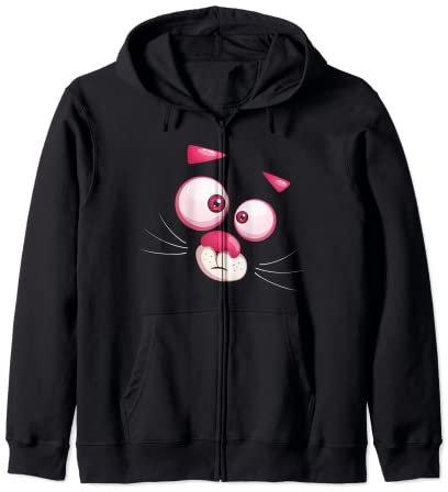 Divertente costume da pantera rosa Felpa con Cappuccio