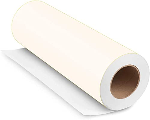 Möbelfolie für Küchenschränke & Möbel 50x500cm Glanz - Crème - Folie PVC Tapeten Küche Klebefolie wasserfest für Schränke selbstklebende Folie Küchenfolie Dekofolie - Autofolie - Wandschutzfolie -