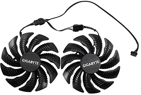 Rfeeuubft 88MM Graphics Video Card Fan T129215SU PLD09210S12HH for GTX 1050 1060 1070 Ti 480 470 G1 R9 380X GV-RX570 580