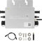 DEWIN Solar-Wechselrichter, MPPT Grid Tie Micro-Wechselrichter Wasserdichter Grid-Connect-Wechselrichter mit WiFi-Handy-Überwachungssystem for Solarpanel-Balkonkraftwerk, Silber (WVC-600W)