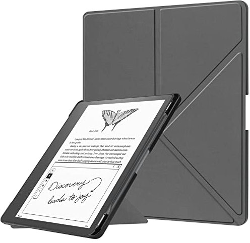 Protective Cover for Amazon Kindle Scribe 2022 (1st gen) with Writing Function 10.2 inch Slim case with Stand Function and auto Sleep/Wake Function Grey