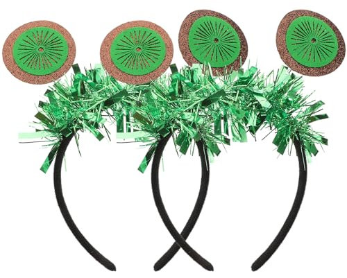 Beavorty 2st Kiwi-stirnband Obst-party-stirnband Geburtstags- Haar- Reifen Party Stirnband St Patrick Haarreifen Obst- Party- Stirnband. Party- Haar- Reifen Blumen Kranz Filzstoff Damen