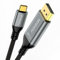 USB C to DisplayPort Cable 2.1 (16K@30Hz, 8K@60Hz/120Hz, 4K@240Hz), 1080P@360Hz, USB Type C Thunderbolt 4/3 to DisplayPort Cable, for Iphone 15/15 pro, MacBook Air/Pro, iPad Pro, iMac, XPS, etc (3m)