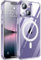 Oprimio Magnetic Case for iPhone 13 Mini - Transparent Mobile Phone Case, Strong Magnet, Scratch-Resistant PC Back - Compatible with MagSafe Accessories
