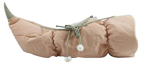 Otufan Katzentunnel, Katzentunnel für Hauskatzen, Peekaboo-Katzenhöhle mit Katzenspielzeug, Faltbare Katzenröhren und Tunnel für Katzen, Kaninchen, Welpen, Meerschweinchen (Green)