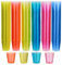 MATANA 600 Bunte Shotgläser Plastik, Schnapsgläser (3cl) - Neon Becher Schwarzlicht - Shot Becher, Schnapsbecher, Plastik Pinnchen, Schnaps Becher, Shotbecher - Party Zubehör - Stabil & Mehrweg