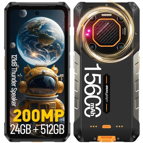 Ulefone Armor 26 Ultra Smartphone Incassable 5G,24Go+512Go, Téléphone Portable Incassable 15600mAh/120W, 200MP Caméra écran 6.78 FHD+ Ip68 Smartphone, 121dB Haut-Parleur, Android 13, Dual SIM/OTG/NFC