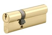 FTH - Cylindre de serrure double entrée 5G, 30x60mm, cylindre et clés en laiton, protection contre l'arrachement, 3 clés crantées