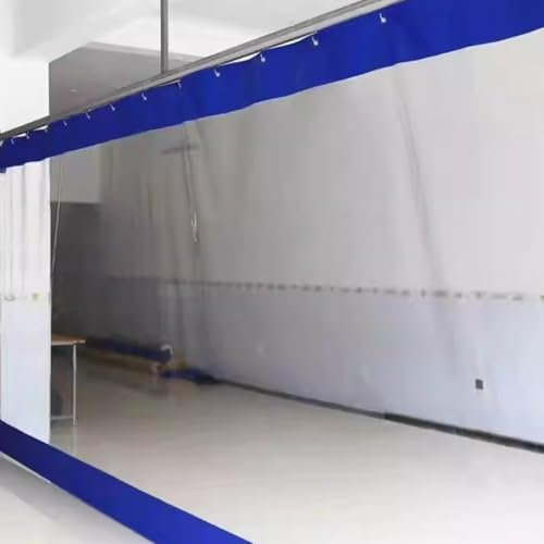 Tenda trasparente per esterni, divisorio per magazzino, ideale per pergolati, portici e gazebi, 2,8 x 2,8 m, colore: blu