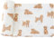 LifeTree Baby Pucktuch Musselin Tuch, 120x120cm Musselin Swaddle Decke Baby Bambus Baumwolle Swaddle Wrap für Junge und Mädchen, Pudel Design