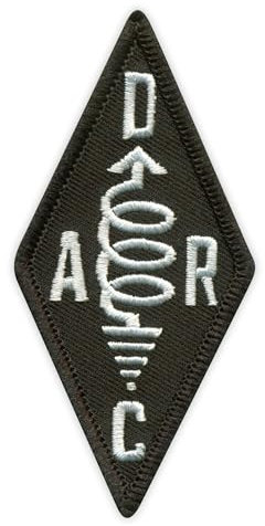 Deutscher Amateur Radio Club – Diamant – magnetische Rückseite – bestickter Aufnäher/Abzeichen/Emblem